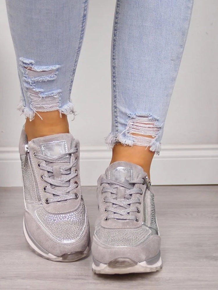 Damskie Sneakersy Casual z Wygodnym Designem 2