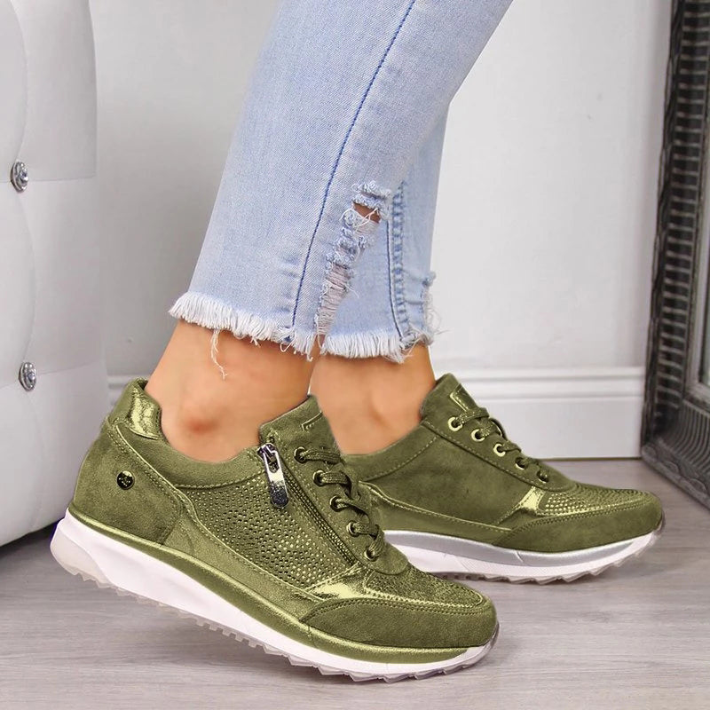 Damskie Sneakersy Casual z Wygodnym Designem 4